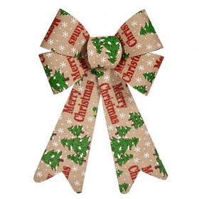 Fiocco Merry Christmas Decorazione Natalizia Multicolore PVC 16 x 24 x 4 cm (12 Unità)