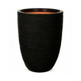 Vaso Capi Europe Nero Plastica Rotondo 34 x 34 x 46 cm