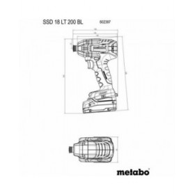 Cacciavite Metabo SSD 18 LT 200 BL 200 Nm
