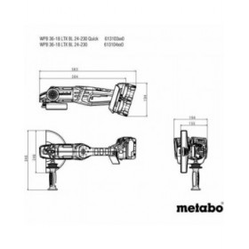 Smerigliatrice Metabo WPB 36-18 LTX BL 24-230