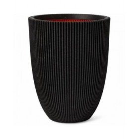 Vaso Capi Europe Nero Plastica Rotondo