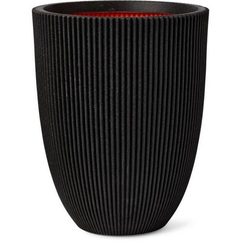 Vaso Capi Europe Nero Plastica Rotondo