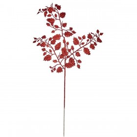 Ramo Porporina Rosso Metallo Plastica 41 x 75 x 2,5 cm (12 Unità)