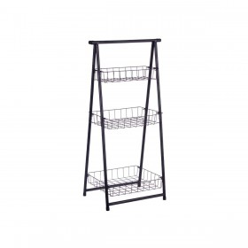 Scaffale Nero Ferro 44 x 31 x 90 cm