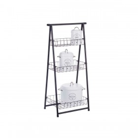 Scaffale Nero Ferro 44 x 31 x 90 cm