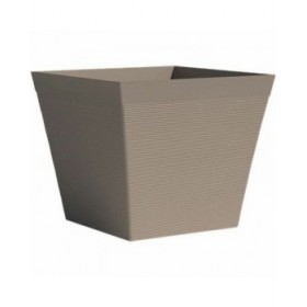 Vaso Garden ID Taupé Quadrato 29 x 26 cm