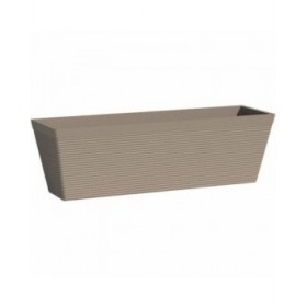 Vaso rettangolare da Balcone Garden ID Taupé 50 x 16 x 16 cm