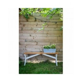 Vaso rettangolare da Balcone Garden ID Grigio 50 x 16 x 16 cm