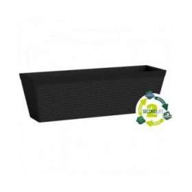 Vaso rettangolare da Balcone Garden ID Nero 50 x 16 x 16 cm