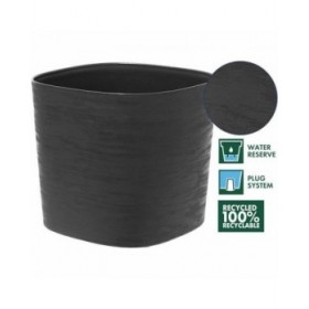 Vaso Garden ID Respect Nero 20 x 20 cm