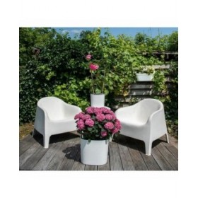 Vaso Garden ID Respect Bianco 30 x 30 cm