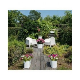 Vaso Autoirrigante Garden ID Bianco 17 x 50 x 17 cm