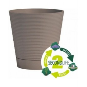 Vaso Autoirrigante Garden ID Taupé 40 cm
