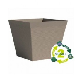 Vaso Garden ID Taupé Quadrato 39 x 33 cm