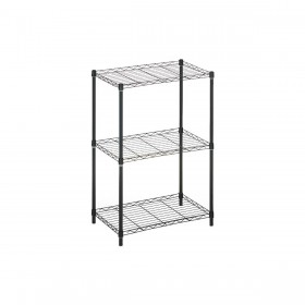Scaffale 56 x 35 x 80 cm Nero Metallo Plastica