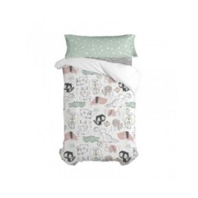 Lenzuolo con angoli aderenti HappyFriday Best buddies Multicolore 90 x 200 x 32 cm