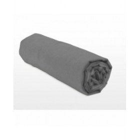 Lenzuolo con angoli aderenti HOME LINGE PASSION HP71766 Grigio Antracite 140 x 190 + 30 cm