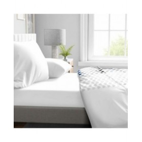 Lenzuolo con angoli aderenti HOME LINGE PASSION HP71772 Bianco 180 x 200 + 30 cm