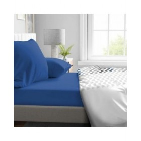 Lenzuolo con angoli aderenti HOME LINGE PASSION HP71775 Azzurro 180 x 200 + 30 cm