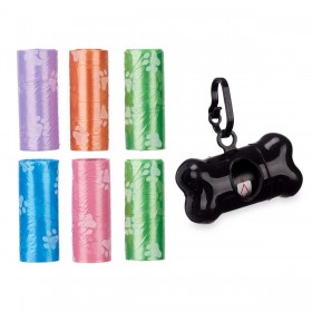 Dispenser di Buste per Animali Domestici Plastica Set (12 Unità)