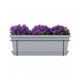Vaso rettangolare da Balcone Garden ID Grigio 50 cm