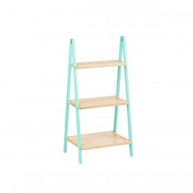 Scaffale da Bagno Naturale Menta Bambù Legno di pino 40,3 x 81,5 x 30 cm