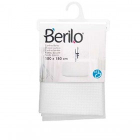 Tenda da Doccia Punti Bianco Poliestere 180 x 180 cm (12 Unità)
