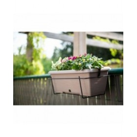 Vaso rettangolare da Balcone Garden ID Taupé Effetto pietra 50 cm