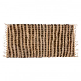 Tappeto Nero Naturale 70 x 1 x 140 cm (8 Unità)