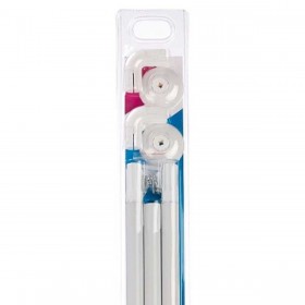 Barra Tenda da Doccia 90 x 90 cm Bianco Alluminio (18 Unità)