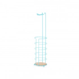 Portarotolo di Carta Igienica Azzurro Metallo Bambù 16,5 x 63,5 x 16,5 cm (4 Unità)
