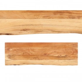 Ingresso Live Edge 120 x 35 x 77 cm Marrone Nero Legno di acacia