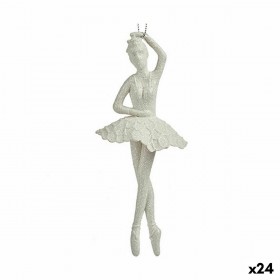 Decorazione Natalizia Ballerina Bianco Plastica Porporina 6,7 x 16 x 6,7 cm (24 Unità)