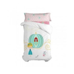 Set di copripiumino HappyFriday Multicolore Singolo Cenerentola 2 Pezzi