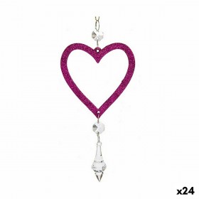 Decorazione Natalizia Fucsia Plastica Porporina 9 x 16 x 2 cm (24 Unità)