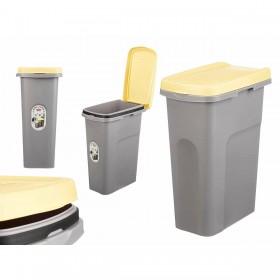 Cestino Stefanplast Giallo Grigio Plastica 25 L (6 Unità)