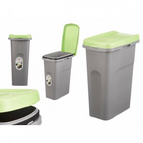 Cestino Stefanplast Verde Grigio Plastica 25 L (6 Unità)