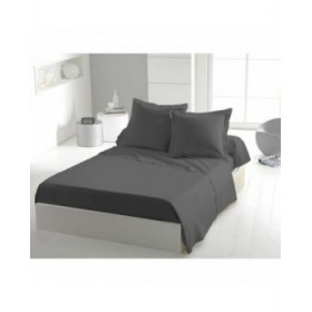 Set di Lenzuola HOME LINGE PASSION Flat sheet Grigio Letto singolo 180 x 290 cm