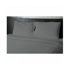 Set di Lenzuola HOME LINGE PASSION Flat sheet Grigio Letto singolo 180 x 290 cm