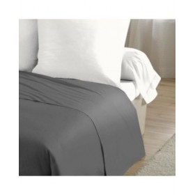 Set di Lenzuola HOME LINGE PASSION Flat sheet Grigio Letto singolo 180 x 290 cm