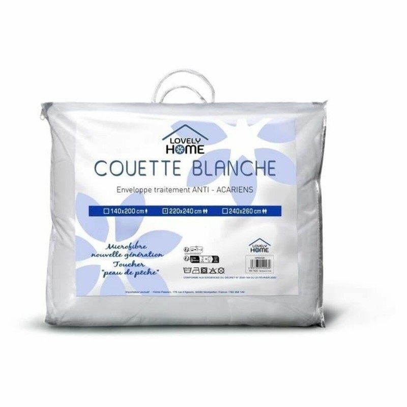 Piumino Letto Lovely Home Bianco 450 g/m² (2 Pezzi)