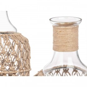 Bottiglia Trasparente Naturale 18 x 38 cm Decorativa (4 Unità)