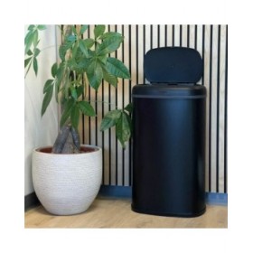Secchio della spazzatura Kitchen Move Nero Acciaio inossidabile 58 L