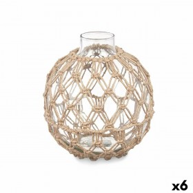 Sfera Decorativa Trasparente Naturale 18 x 20 cm (6 Unità)
