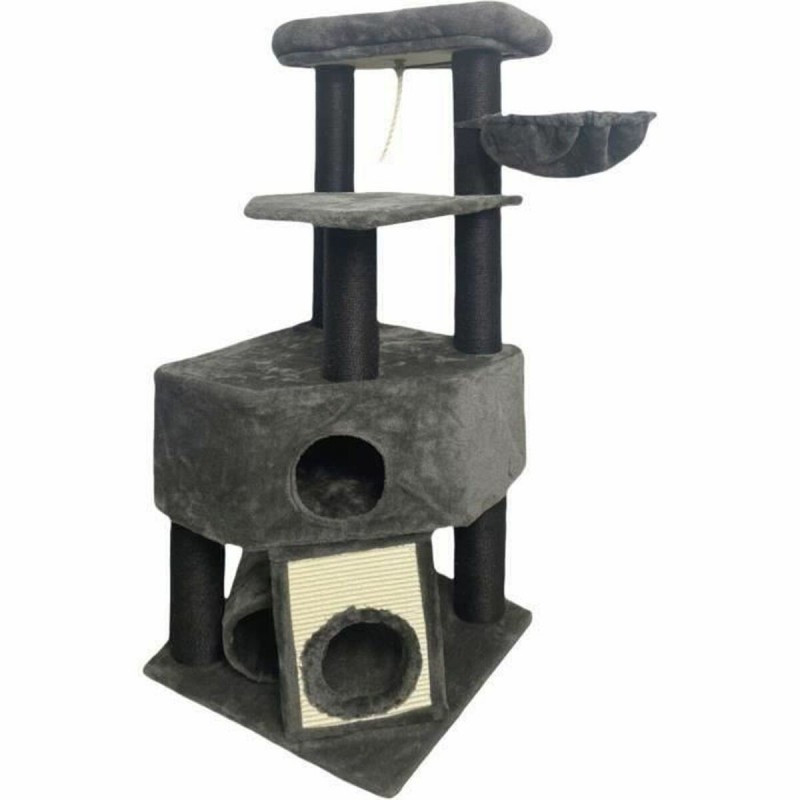 Tiragraffi per Gatti Guily Dark Grigio Poliestere Juta Stoffa Legno Metallo Carta Acciaio Legno MDF Sisal (1 Unità)