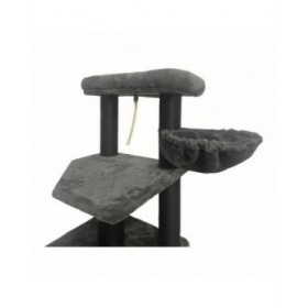 Tiragraffi per Gatti Guily Dark Grigio Poliestere Juta Stoffa Legno Metallo Carta Acciaio Legno MDF Sisal (1 Unità)