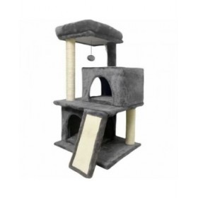 Tiragraffi per Gatti FLOPI Dark Grigio Stoffa Legno (1 Unità)