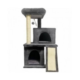 Tiragraffi per Gatti FLOPI Dark Grigio Stoffa Legno (1 Unità)