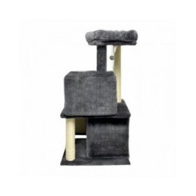 Tiragraffi per Gatti FLOPI Dark Grigio Stoffa Legno (1 Unità)