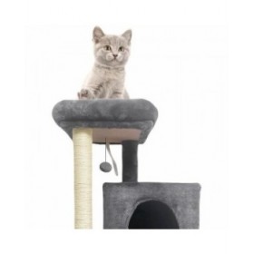 Tiragraffi per Gatti FLOPI Dark Grigio Stoffa Legno (1 Unità)